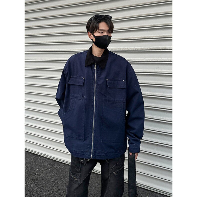 美式潮牌工装夹克男春小个子街头上衣简约百搭休闲外套JK1180-P98,男装夹克,星座1103-3