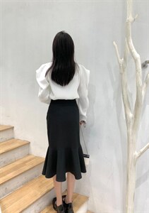 ［现货］邱小姐夏季新款风蝴蝶结鱼尾裙,其它,邱小姐