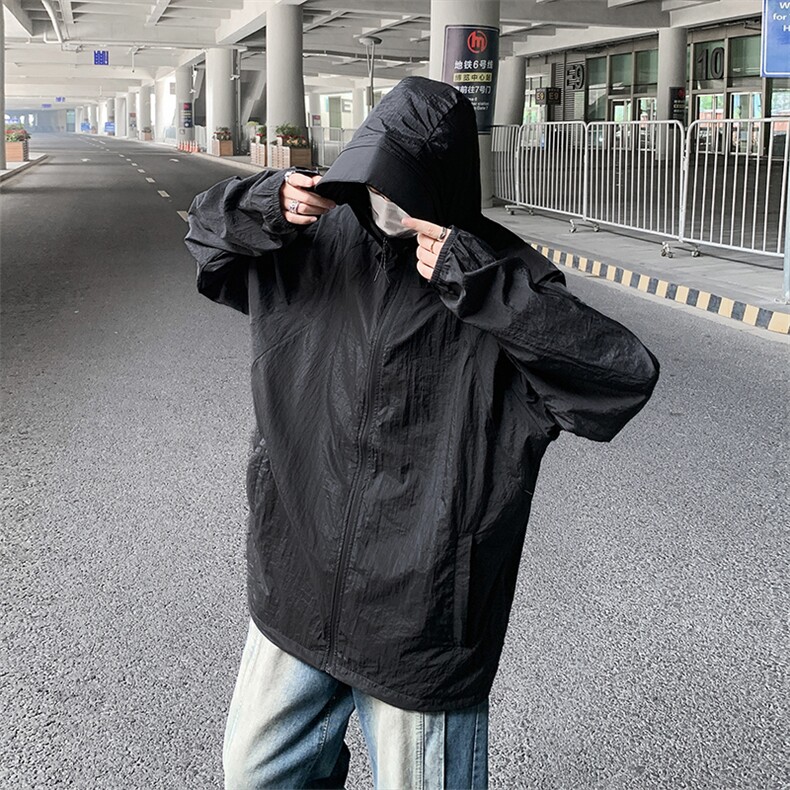UPF50+透气轻薄连帽外套男女情侣款夏2024户外速干专业钓鱼防晒衣,男装防晒衣,星座505-2（原电商A260-1)