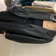 3160#柔感皮衣西装，女装皮衣，mm+ 里墨恩