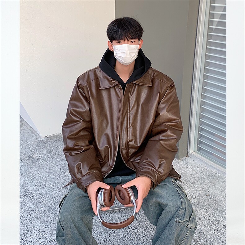 现货常规PY03-P88加棉MY03-P118皮夹克皮棉衣棉服,男装夹克,电商B327