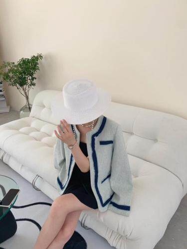 拼蓝条外套，其它，HE