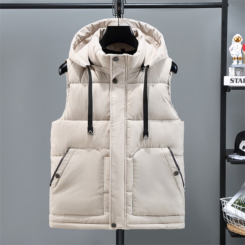休闲纯色商务冬季中性加厚外套保暖宽松情侣潮马甲313B-MM227-P60,男装背心/马甲,星座313B