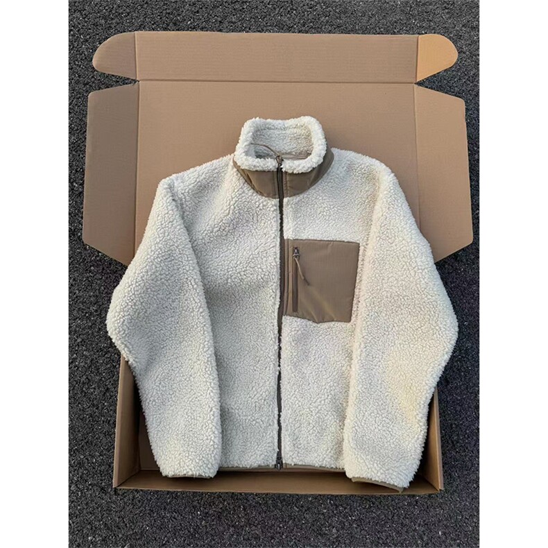 高品 秋冬立领羊羔绒外套摇粒绒夹克加厚保暖舒适男女款A1181-P80图片