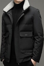 羽绒服男士休闲冬季脱卸毛领加厚款外套中年男装YYYR062131-P280，男装羽绒服，电商B212（原钱塘6029）