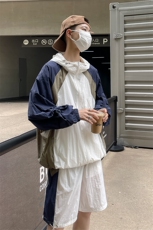 防晒服套装男夏季运动风拼色时尚防晒衣夹克衫XZ514-2-1608-P98，男装防晒衣，星座514-2(原B239)