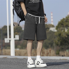 纯棉五分短裤男宽松直筒休闲百搭运动潮牌裤子XD1720特批27，男装牛仔裤，星座718