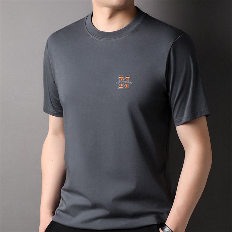 F82511钱塘2020-1时尚休闲中青年男士夏季薄款短袖T恤P35,男装T恤,钱塘207-1