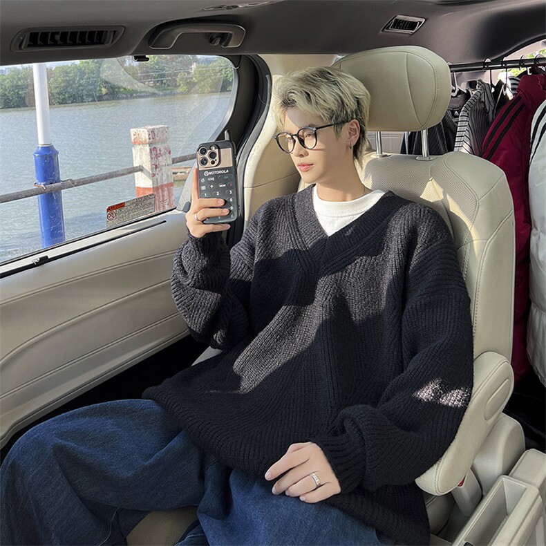 B357P50秋装男装毛衣打底衫时尚宽松男装V领,男装T恤,星座512-6