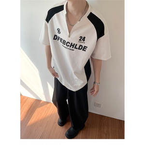 t恤男款夏季短袖cleanfit美式复古百搭上衣服T0225-P40图片