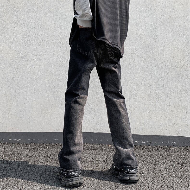 2025秋季新款外景大码vibe高街微喇牛仔裤M-5XGK23614-特P35,男装牛仔裤,电商A022