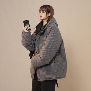 25年特殊面料羽绒棉服港风中性潮牌连帽棉衣外套A170-M861-TP100
