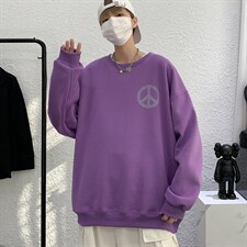 秋季新款卫衣男港风潮流宽松圆领潮流百搭网红外套WY601P43控58，女装短外套，星座517A-1