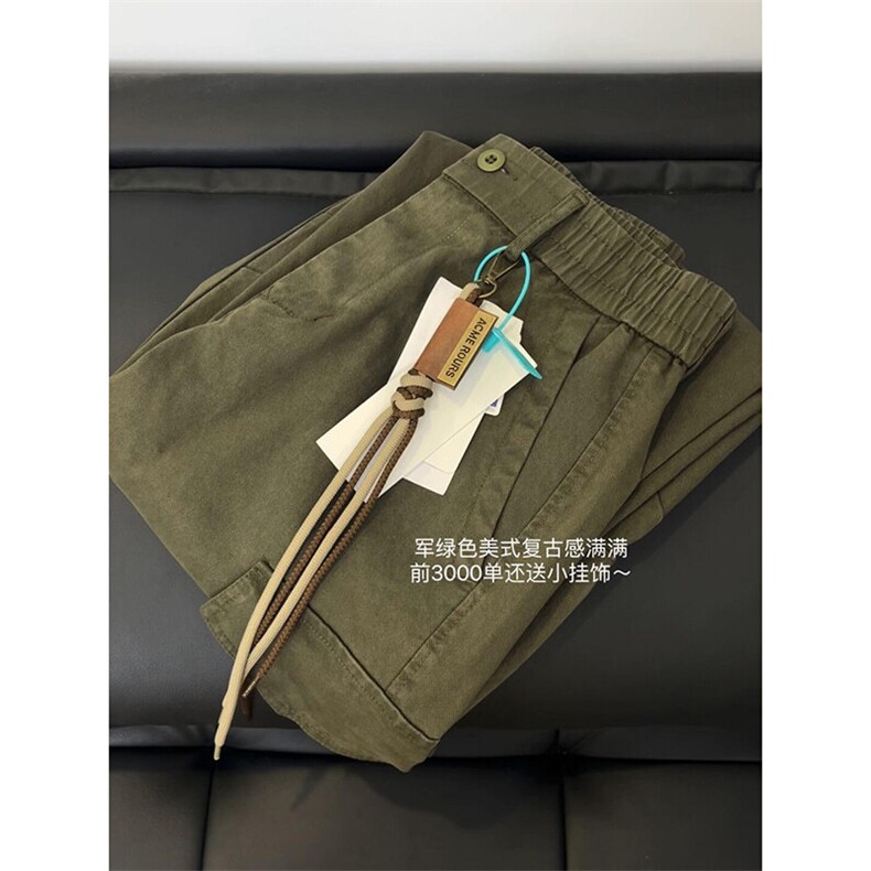 ！美式大口袋夏季薄款工装裤,男装工装外套,星座617C