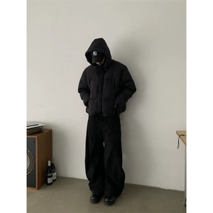 【春款现货】DYK003-P60春季新款廓形休闲美拉德弯刀牛仔裤图片