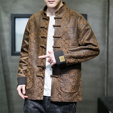 新品风《逆鳞·伏羲》潮修身盘扣夹克情侣中式唐装外套JK92，男装夹克，星座305A（原312A-1）