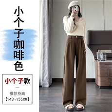 咖啡色毛呢小个子