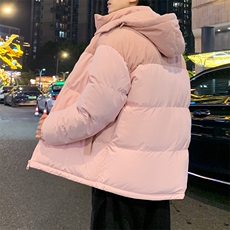 棉服撞色拼接灯芯绒外套男生冬季棉衣情侣装棉袄子M810-P85，男装棉衣，星座308B-2