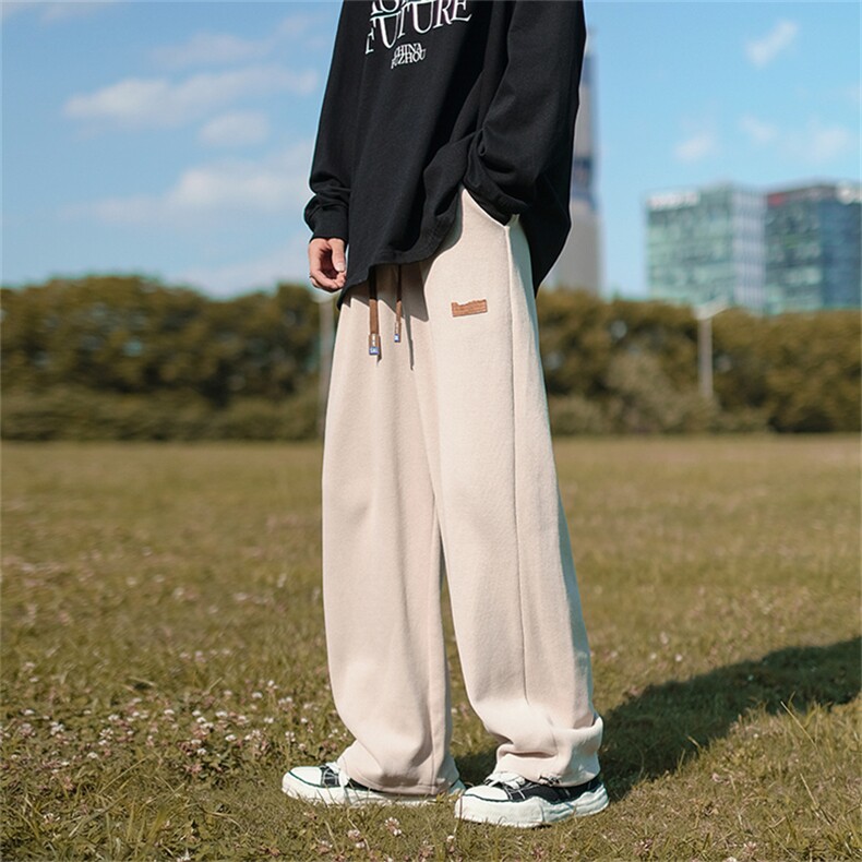 秋季ins潮牌直筒裤宽松百搭长裤日系复古休闲裤男K4274-P32,男装休闲裤,星座512-2