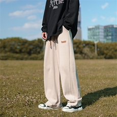 秋季ins潮牌直筒裤宽松百搭长裤日系复古休闲裤男K4274-P32，男装休闲裤，星座512-2