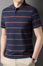 保罗t恤男半袖衬衫领Polo衫男短袖2023新款夏季翻领中年衣服体恤，男装T恤，电商B212（原钱塘6029）