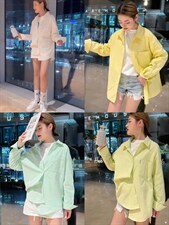 OUGNI春装新款水洗衬衫，女装衬衫，OGENI 欧葛妮