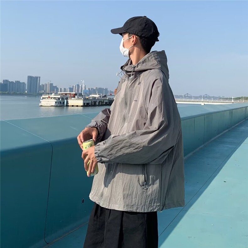 防晒服男潮牌宽松薄款上衣夏季遮阳韩版潮流外套MF05P38,男装夹克,星座1116-2