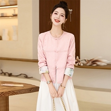 2025秋季新中式外套短款RF2C290-5817#-P145-K218，女装短外套，2C290