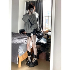 【有货】W161CC-特P73可拆卸毛领卫衣男女款加厚连帽外套，男装卫衣，星座1007（原301D）