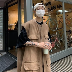 牛仔马甲男夏季薄款潮牌日系复古ins外搭M37-P50，男装背心/马甲，星座1109-3