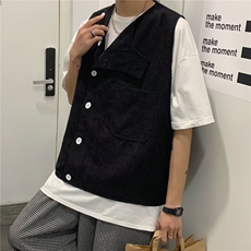 夏季工装无袖马甲男坎肩背心个性宽松薄款上衣W1025-P36，男装背心/马甲，星座1109-3