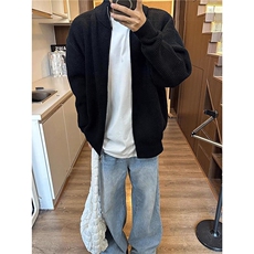 双拉链开衫毛衣时尚流行气质文艺日系潮流百搭原宿新款MY8871，男装针织衫/毛衣，星座516A