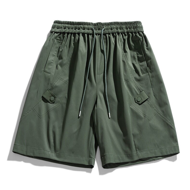 2025夏季新款男士户外运动休闲中裤薄款透气宽松五分裤多袋裤p40，男装牛仔裤，星座1113