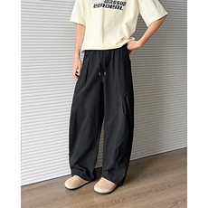 悟空潮牌美式机能风直筒冲锋裤男女夏宽松阔腿运动长裤K6189-P53，男装休闲裤，星座412-3