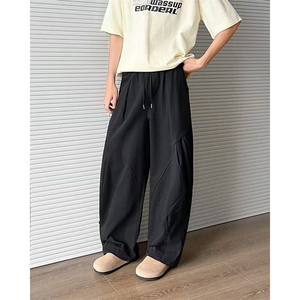 悟空潮牌美式机能风直筒冲锋裤男女夏宽松阔腿运动长裤K6189-P53图片
