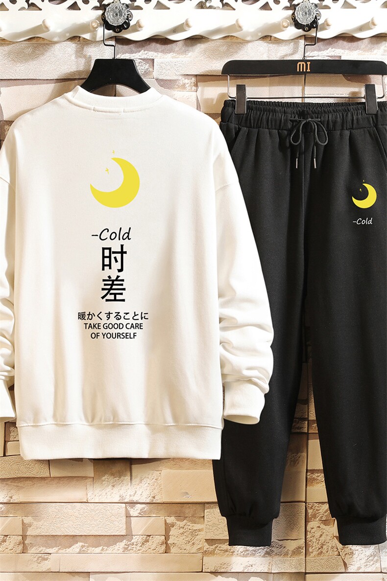 TY7047-P75圆领卫衣套装男运动套装两件套砖墙挂拍,男装卫衣,电商A040A