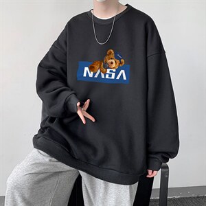 NASA 圆领卫衣男大码加厚加绒长袖t恤男S6247-P28 加绒款-P33图片