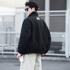 M-3XL B353 9899 P178 黑2025新款男士冬季双面可穿座山雕棉服男图片