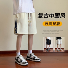 ！2023夏季新款男士风短裤潮流民族风五分裤DK245P35控78，男装休闲裤，电商B220