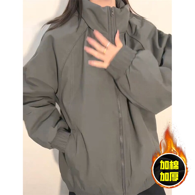 现货美式高街休闲棉衣夹克三防立领纯色户外工装加厚棉服外套,男装夹克,电商A486