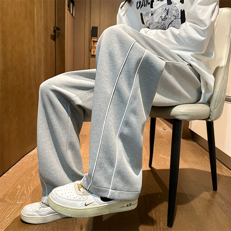 春季现货休闲裤男宽松针织运动裤DSA157-1-K9785-特P35图片
