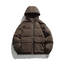 外27-2GANYOU日系工装拉链连帽加厚棉服MY05-P215，男装棉衣，新杭派外27-2