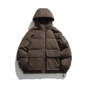 外27-2GANYOU日系工装拉链连帽加厚棉服MY05-P215图片
