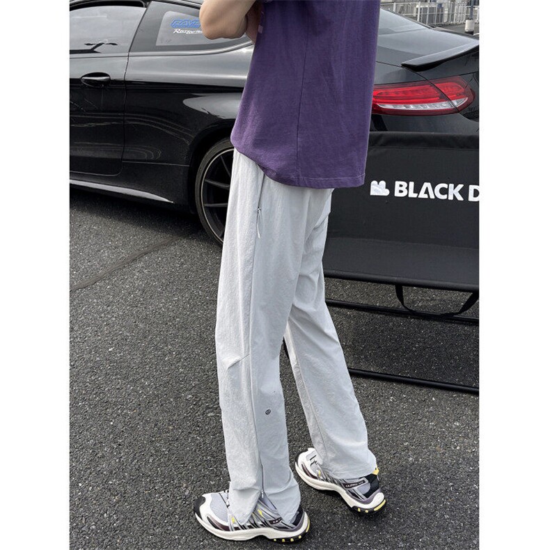 机能拉链户外运动显瘦速干休闲裤，A061-AX01327-1-特P35-模特图,男装休闲裤,电商A061
