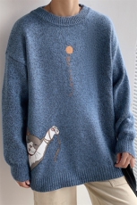 M19013-P45加绒款-P65加厚加绒毛衣男大码毛线衣男针织衫男线衫，男装针织衫/毛衣，电商A040