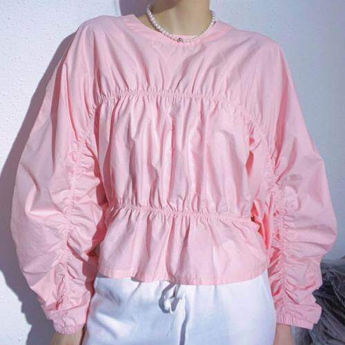 抽绳衬衫，女装衬衫，G7V7