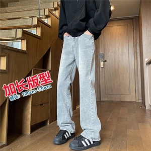 高个子加长弹力裤子男牛仔裤微喇美式高街188cm115休闲裤KZ034P65,什么动词搭配职场礼仪图片