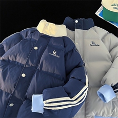 秋冬新款印花青少年冬季加厚宽松潮牌棉服保暖外套8857/P101，男装棉衣，星座506B