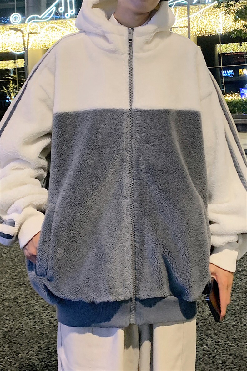 2024冬款潮加绒简约棉衣羊羔绒保暖连帽外套男女921-P110控价158,男装棉衣,电商A441-1
