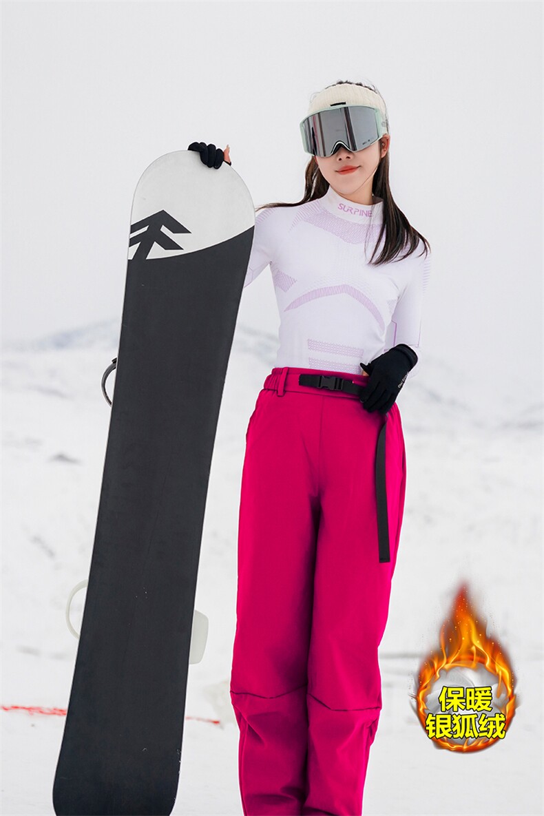 冬季多巴胺单板双板滑雪裤男女同款保暖防水登山裤K1002J加绒-P75,男装休闲裤,电商A001-1